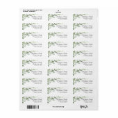 Greenery Return Address Label (Full Sheet)