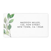 Greenery Return Address Label (Voorkant)