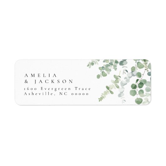 Greenery Return Address Labels (Voorkant)