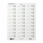 Greenery Return Address Labels (Full Sheet)