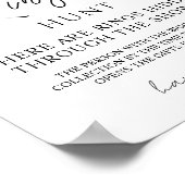 Greenery Ring Hunt Vrijgezellenfeest spel Poster (Hoek)