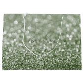 Greenery Rosmarin Cali Green Glitter Favor Gift Groot Cadeauzakje (Voorkant)