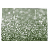 Greenery Rosmarin Cali Green Glitter Favor Gift Groot Cadeauzakje (Achterkant)