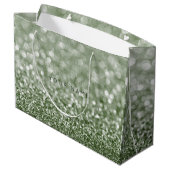 Greenery Rosmarin Cali Green Glitter Favor Gift Groot Cadeauzakje (Achterkant Gekanteld)