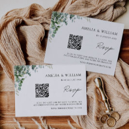 Greenery RSVP kaart bruiloft Sjabloon