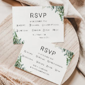 Greenery RSVP kaart bruiloft Sjabloon