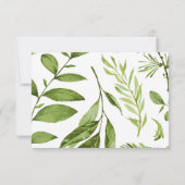 Greenery RSVP, Leaf RSVP, Wedding RSVP, RSVP (Achterkant)