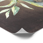 Greenery Rustic Country Wedding Welcome Poster (Hoek)