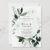 Greenery Rustic Eucalyptus Couples Shower Invites (Voorkant)