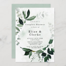 Greenery Rustic Eucalyptus Couples Shower Invites
