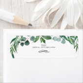 Greenery, Rustic Eucalyptus Return Address Etiket (Insitu)