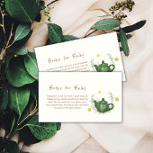 Greenery Rustic Oranje Tea ฺBooks voor Baby shower Informatiekaartje