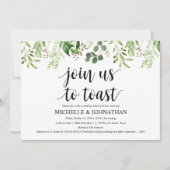 Greenery Rustic Wedding Rehearsal Dinner Invites Kaart (Voorkant)