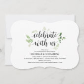 Greenery rustic Wedding Rehearsal Dinner Invites Kaart (Voorkant)