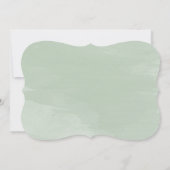 Greenery rustic Wedding Rehearsal Dinner Invites Kaart (Achterkant)