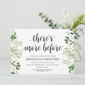 Greenery Rustic Wedding Rehearsal Dinner Invites Kaart (Staand voorkant)