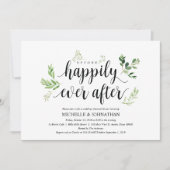 Greenery rustic Wedding Rehearsal Dinner Invites Kaart (Voorkant)