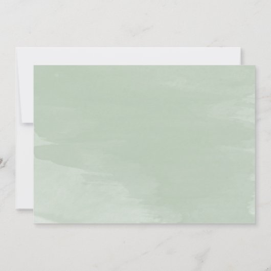 Greenery rustic Wedding Rehearsal Dinner Invites Kaart (Achterkant)