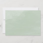 Greenery Rustic Wedding Rehearsal Dinner Invites Kaart (Achterkant)