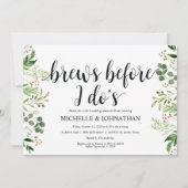 Greenery Rustic Wedding Rehearsal Dinner Invites Kaart (Voorkant)