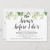 Greenery Rustic Wedding Rehearsal Dinner Invites Kaart (Voorkant)