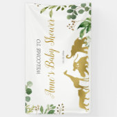Greenery Safari Animal Baby shower Banner (Verticaal)