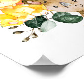 Greenery Safari Animals Wild Op een dag Welkom Poster (Hoek)