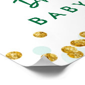 Greenery Safari Drive by Baby shower Welcome Sign Poster (Hoek)