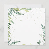 Greenery Safari Giraffe Wild 11e verjaardag Kaart (Achterkant)