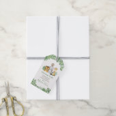 Greenery Safari Oerwouden Baby shower Cadeaulabel (Met Touw)