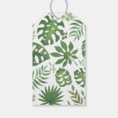 Greenery Safari Oerwouden Baby shower Cadeaulabel (Achterkant)