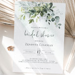 Greenery Sage Green Bridal Shower Kaart<br><div class="desc">Bridal de Uitnodiging Uitnodiging Uitgebreide Eucalyptus Greenery REESE gemakkelijk uitgeeft tekst, doopvonttype, doopvontgrootte, doopvontkleur, lijn en tekst het uit elkaar plaatsen, achtergrond, en meer juist in uw browser! U kunt alles aanpassen om uw gebeurtenisregeling aan te passen. Terwijl de fundamenten van het ontwerp voor u zijn gecreëerd, kunt u het...</div>