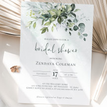 Greenery Sage Green Bridal Shower