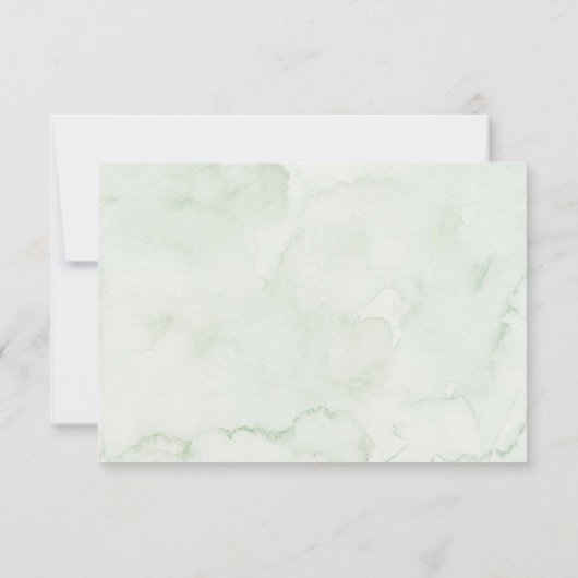 Greenery Sage Storybook Baby shower Bedankt Card (Achterkant)