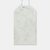 Greenery Sage Storybook Baby shower Gift Label Cadeaulabel (Achterkant)