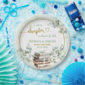 Greenery Sage Storybook Baby shower Papier Bord (Feest)