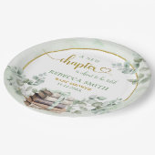 Greenery Sage Storybook Baby shower Papier Bord (Gekanteld)