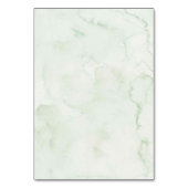 Greenery Sage Storybook Baby shower Tafelnummer (Achterkant)