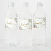Greenery Sage Storybook Baby shower Waterfles Waterfles Etiket (Flessen)