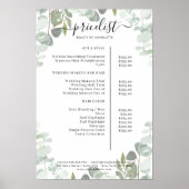 Greenery Salon Preisliste Poster (Voorkant)