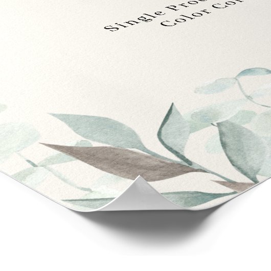 Greenery Salon Price List Poster (Hoek)