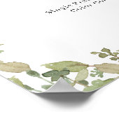 Greenery Salon Price List Poster (Hoek)