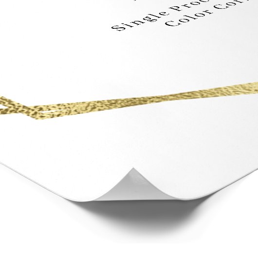 Greenery Salon Price List Poster (Hoek)