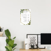 Greenery Salon Price List Poster (Thuiskantoor)
