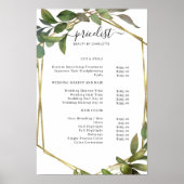 Greenery Salon Price List Poster (Voorkant)