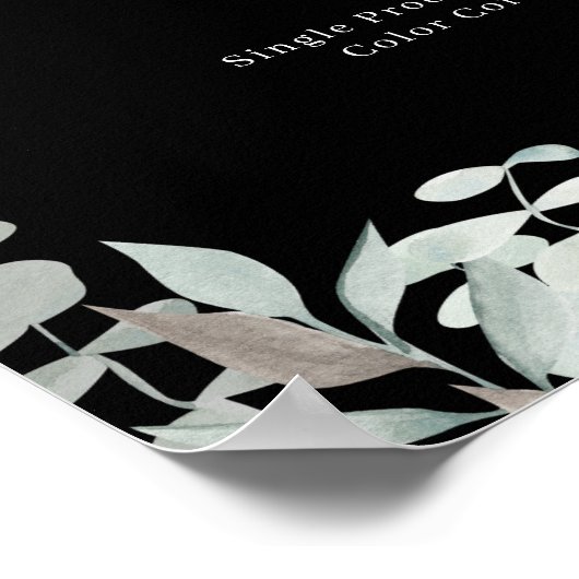 Greenery Salon Price List Poster (Hoek)