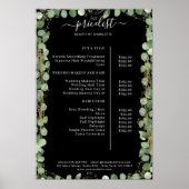 Greenery Salon Price List Poster (Voorkant)