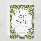 Greenery Save the Date Card (Voorkant)