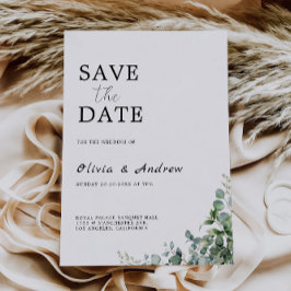 Greenery Save The Date Wedding Kaart