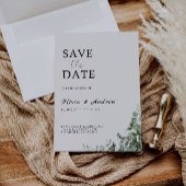 Greenery Save The Date Wedding Kaart